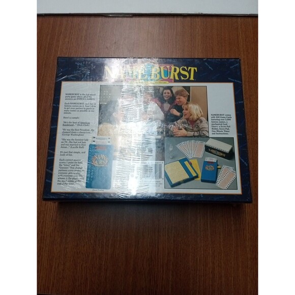 Name Burst Famous Name Memory Board Game Brand New Factory Sealed - Picture 3 of 3